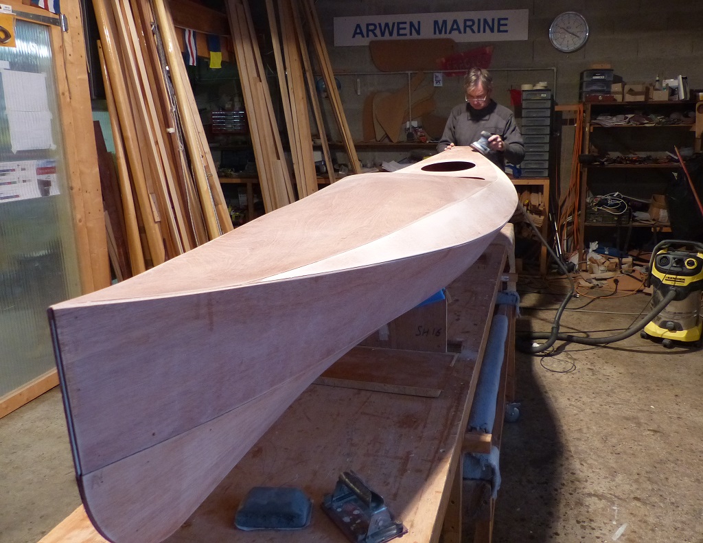 Toujours en novembre, Stéphane vient construire un Wood Duck 12 avec moi. 